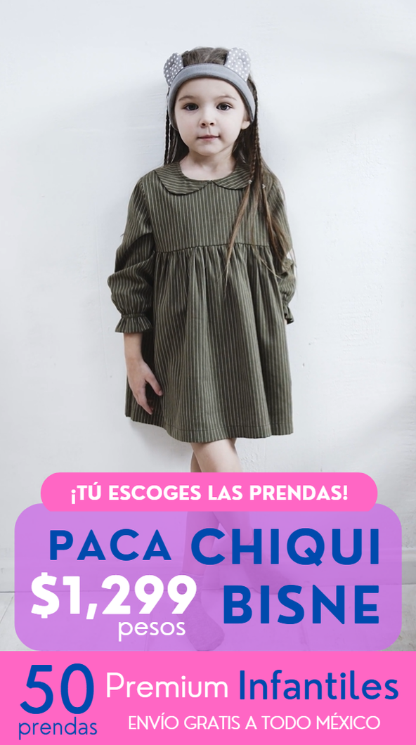 Paca Chiqui Bisne | Escoge 50 Prendas Premium Infantiles
